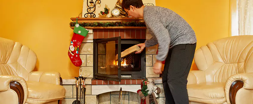 Rusted Metal Fireplace Restoration in St. Michael, Minnesota